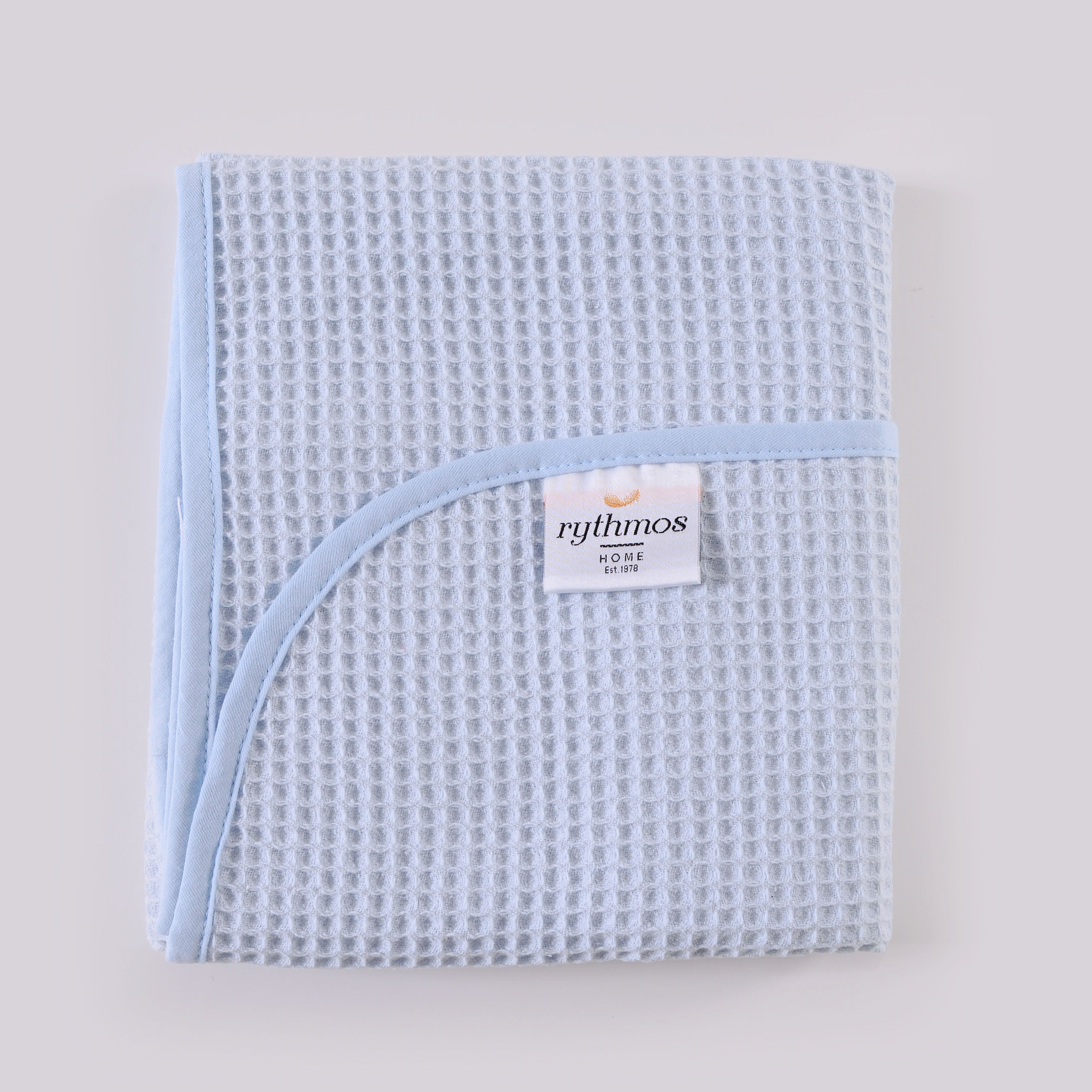 SWEETY - Κουβέρτα πικέ 110 x 140 Σιέλ 110 x 140 από την εταιρεία Rythmos Home