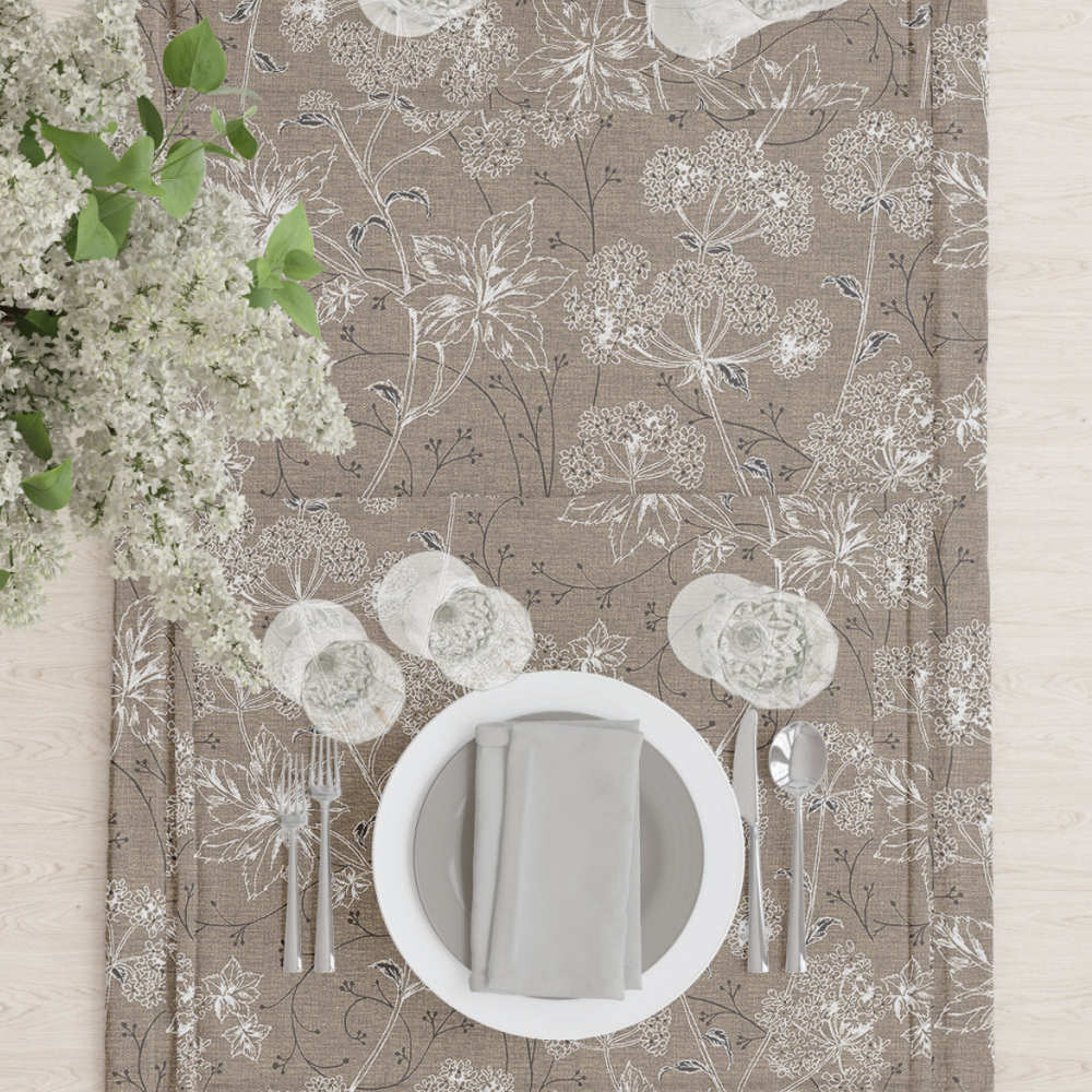Τραπεζομάντηλο Dandelion Μπεζ Μπεζ 140 x 140 cm 140 X 140, 140 X 180, 140 X 220, 140 X 260 από την εταιρεία Borea Home Textiles