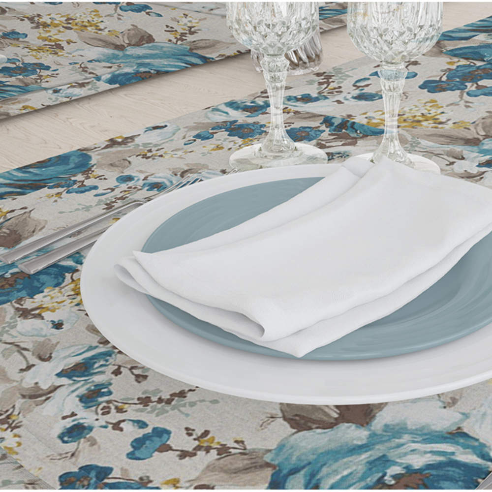 Καρέ Ashley Μπλε από την εταιρεία Borea Home Textiles