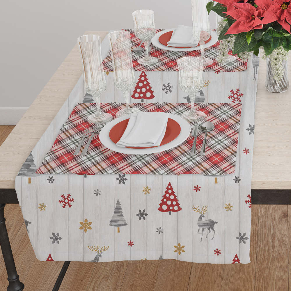 Τραβέρσα Χριστουγεννιάτικη Nordic από την εταιρεία Borea Home Textiles