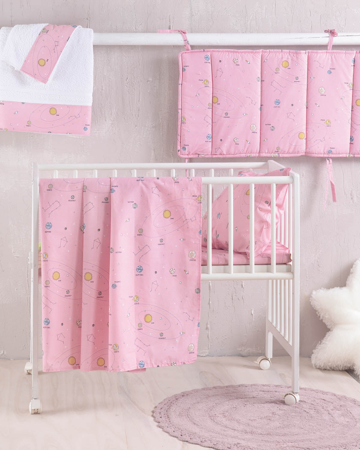 VENUS Ροζ - Σετ παπλωματοθήκη βρεφική 2 τεμ. 110 x 160 Ροζ 110 x 160 από την εταιρεία Rythmos Home