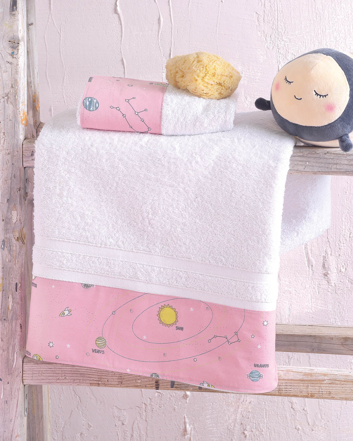 VENUS Ροζ - Σετ πετσέτες 2 τεμ. από την εταιρεία Rythmos Home