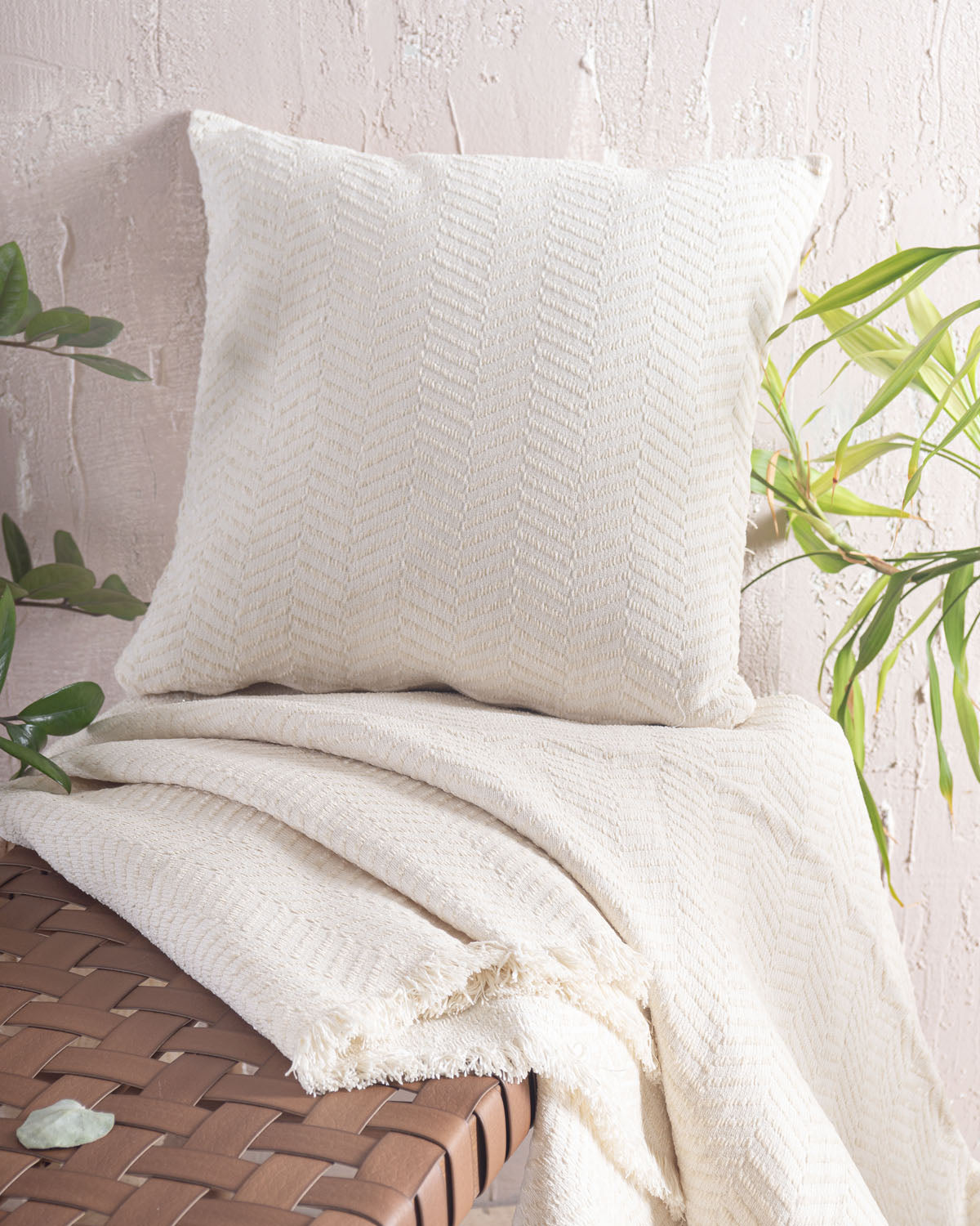 YARD Εκρού - Μαξιλαροθήκη από την εταιρεία Rythmos Home