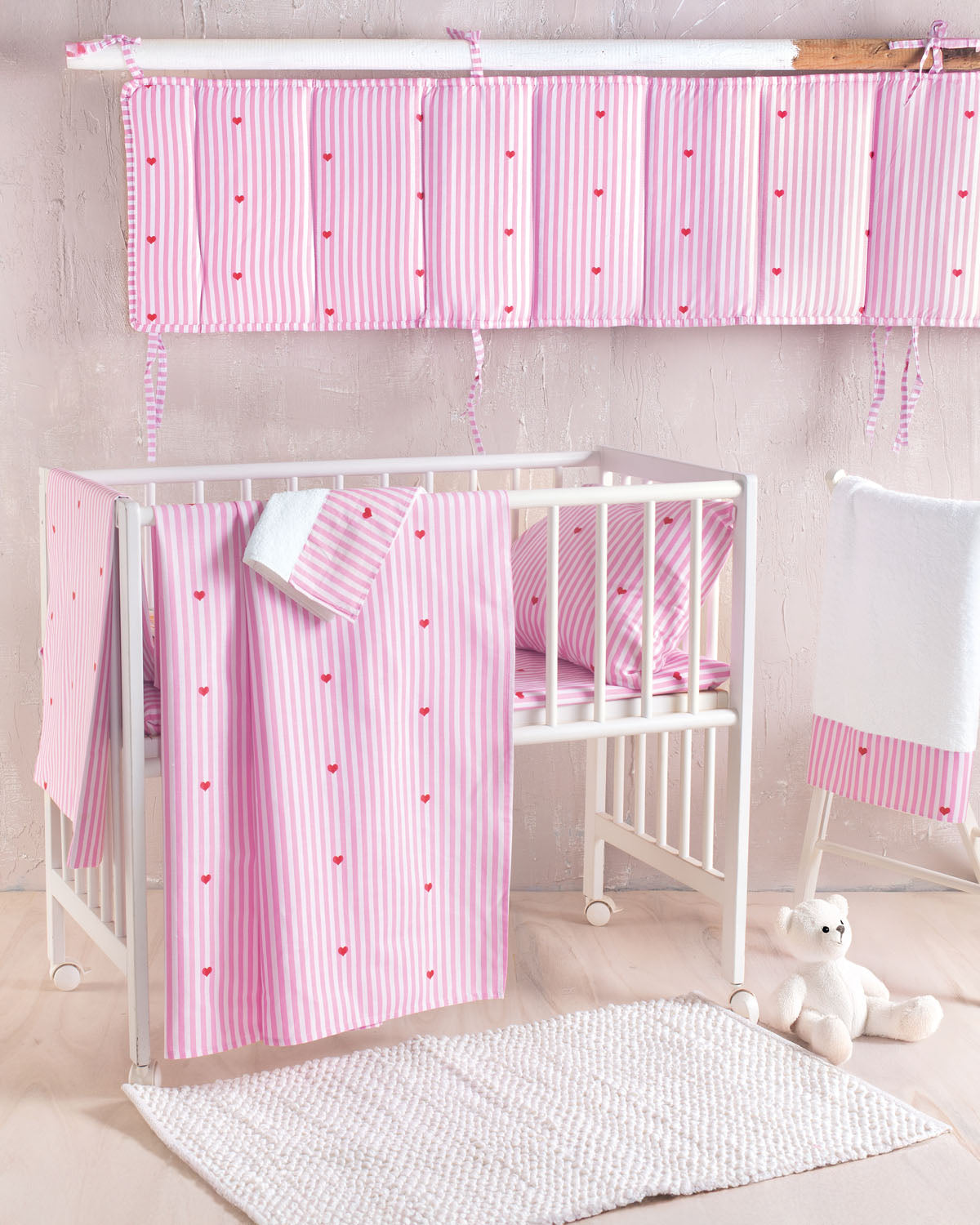 YOUNG HEART - Σεντόνι λίκνου 80 x 110 80 x 110 από την εταιρεία Rythmos Home