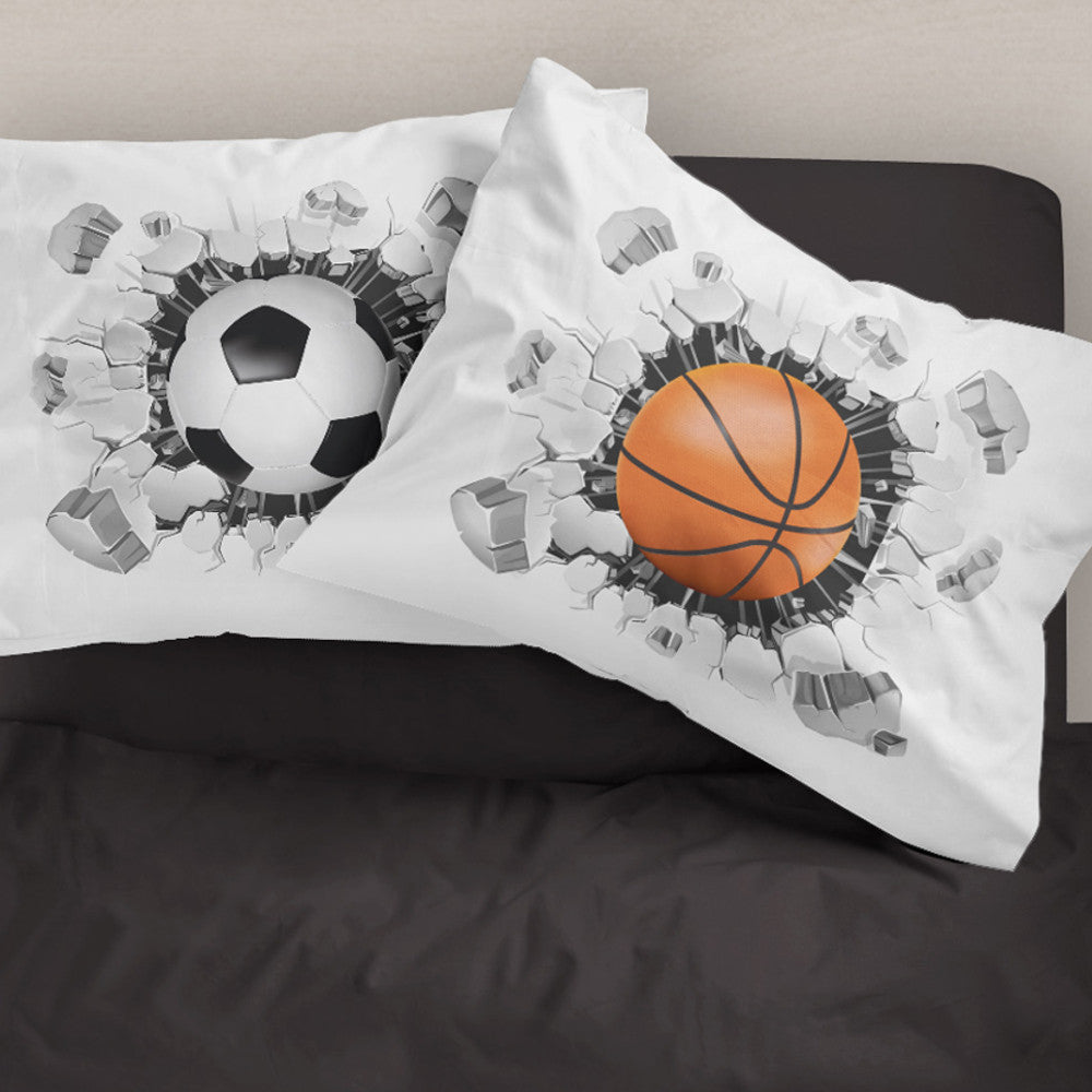 Ζεύγος Μαξιλαροθήκες Sports από την εταιρεία Borea Home Textiles