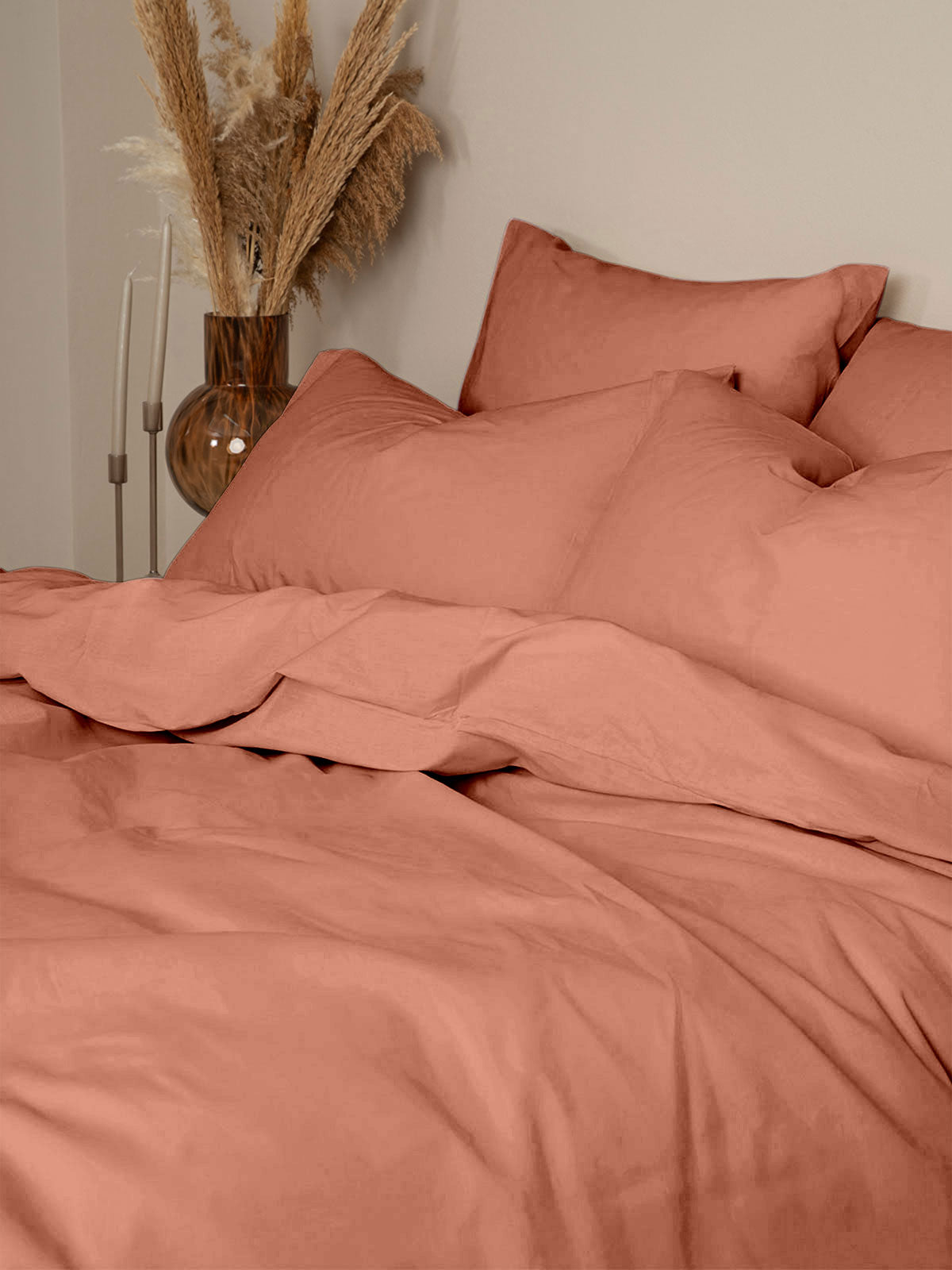 Παπλωματοθήκη Cotton Feelings 117 Peach Υπέρδιπλη (230x250) από την εταιρεία Sunshine Home