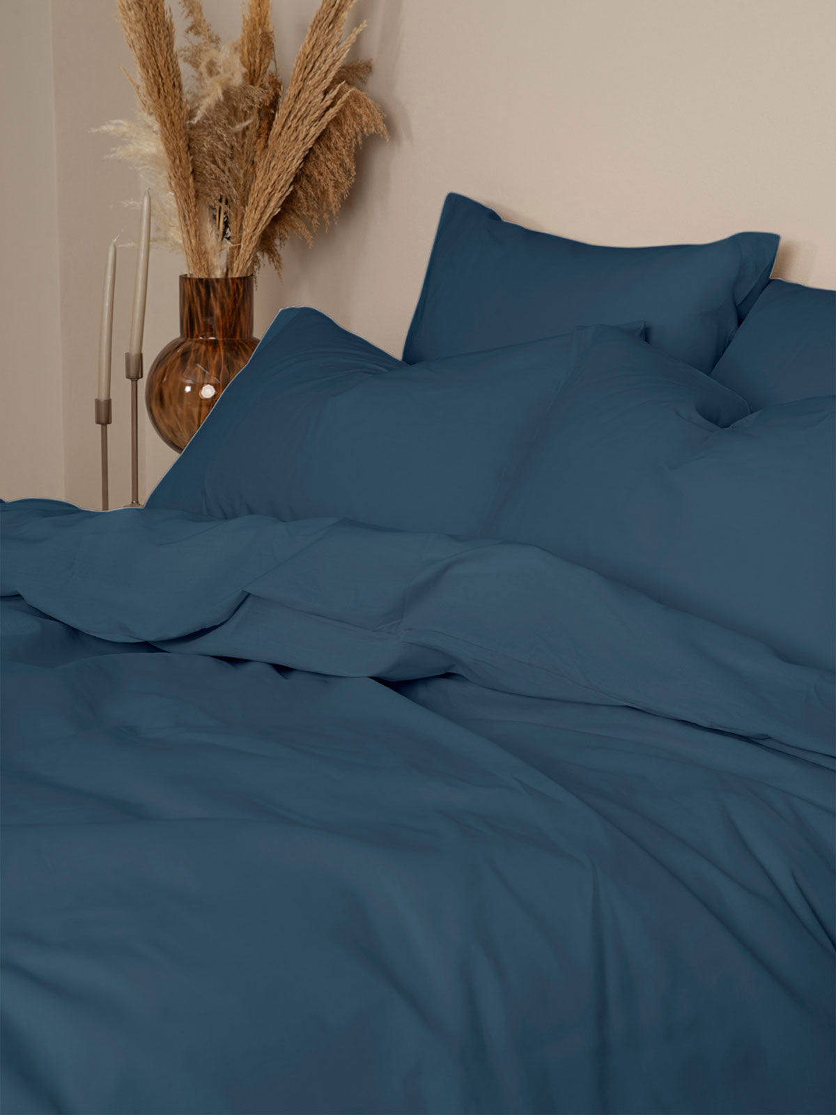 Παπλωματοθήκη Cotton Feelings 121 Sea Blue Υπέρδιπλη (230x250) από την εταιρεία Sunshine Home