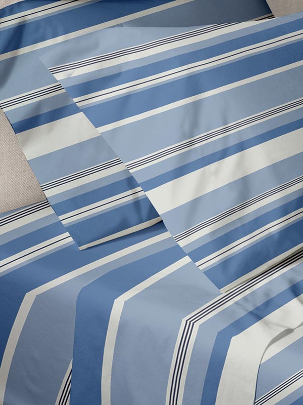 Παπλωματοθήκη Menta Εμπριμέ 550 Blue Υπέρδιπλη (230x250) από την εταιρεία Sunshine Home