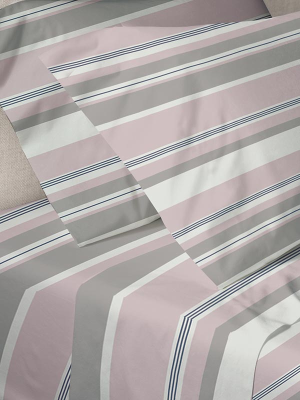 Παπλωματοθήκη Menta Εμπριμέ 550 Pink Υπέρδιπλη (230x250) από την εταιρεία Sunshine Home