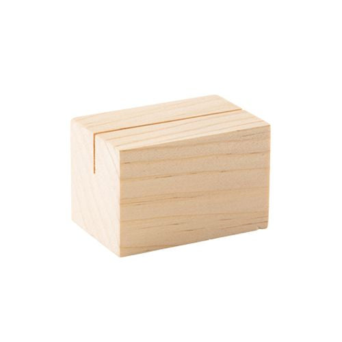 Ξύλινη βάση για καρτελάκι 4 x 6 x 4 cm
