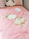 Κουβέρτα Βελουτέ Κούνιας 1545 Pink 110x140 από την εταιρεία Sunshine Home