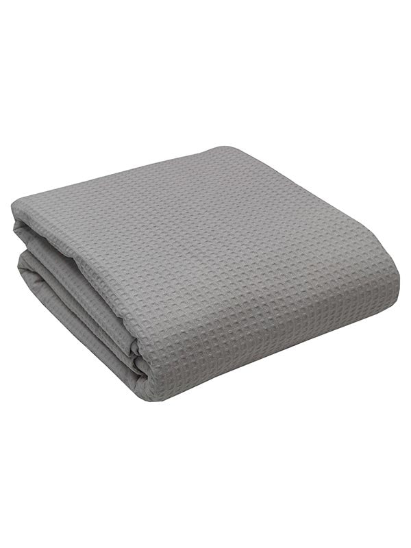 Κουβέρτα πικέ cotton Dark Grey Μονή (165x265) από την εταιρεία Sunshine Home