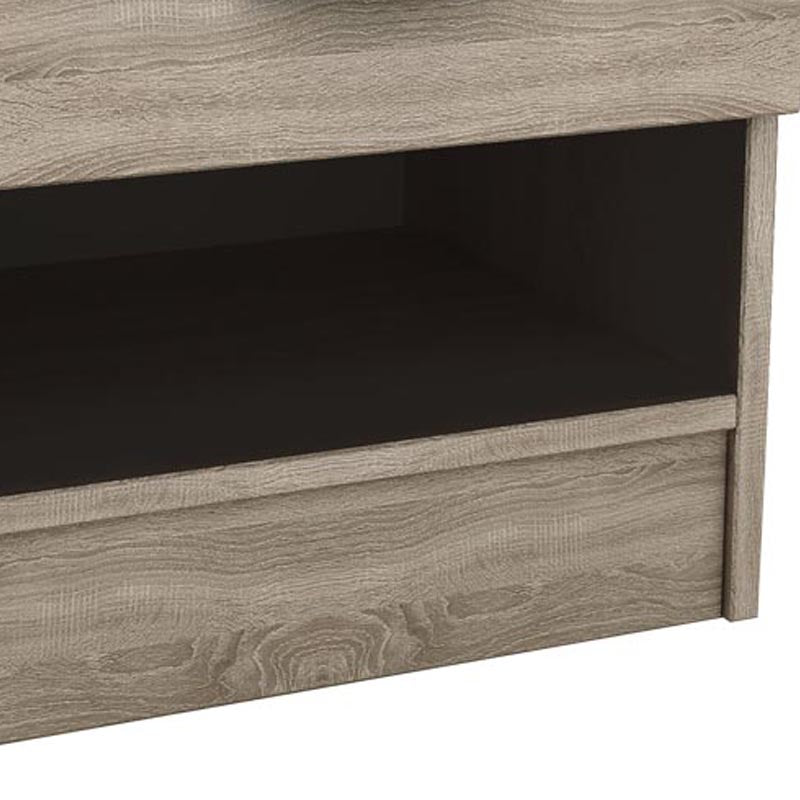 Κομοδίνο Deco 112 με ένα συρτάρι χρώμα sonoma 40x35,5x41 από την εταιρεία Pakoworld