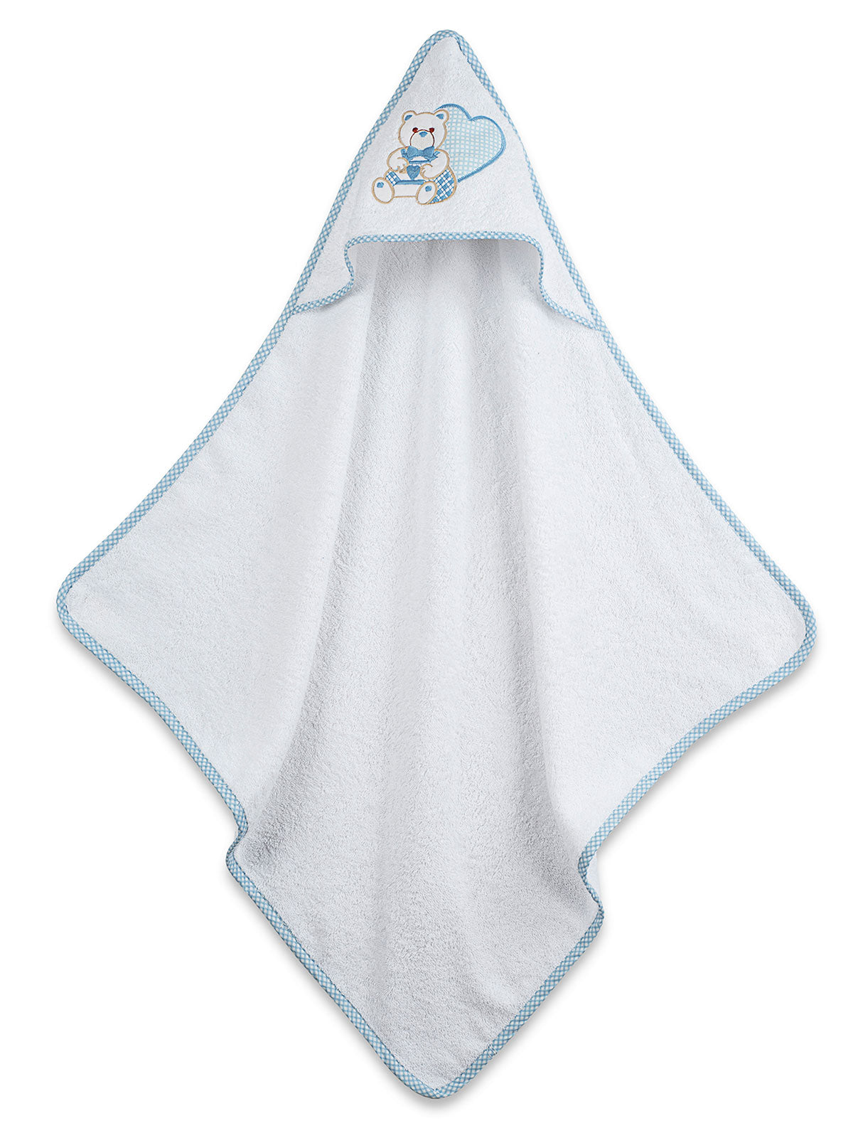 Κάπα κεντητή Heart Blue 75x75 από την εταιρεία Sunshine Home