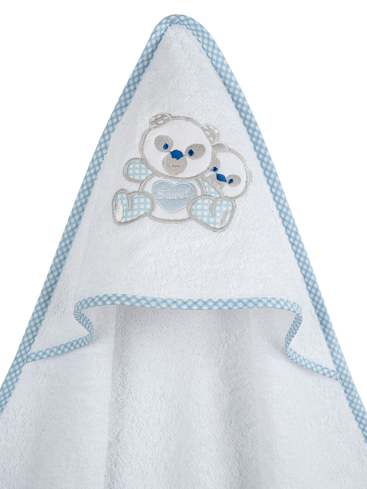 Κάπα κεντητή Panda Blue 75x75 από την εταιρεία Sunshine Home