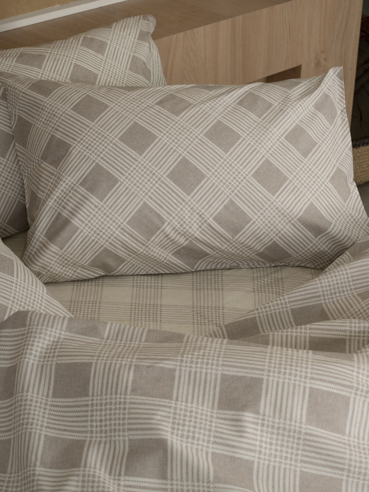 Μαξιλαροθήκες Cotton Feelings 2072 Beige 50x70 από την εταιρεία Sunshine Home