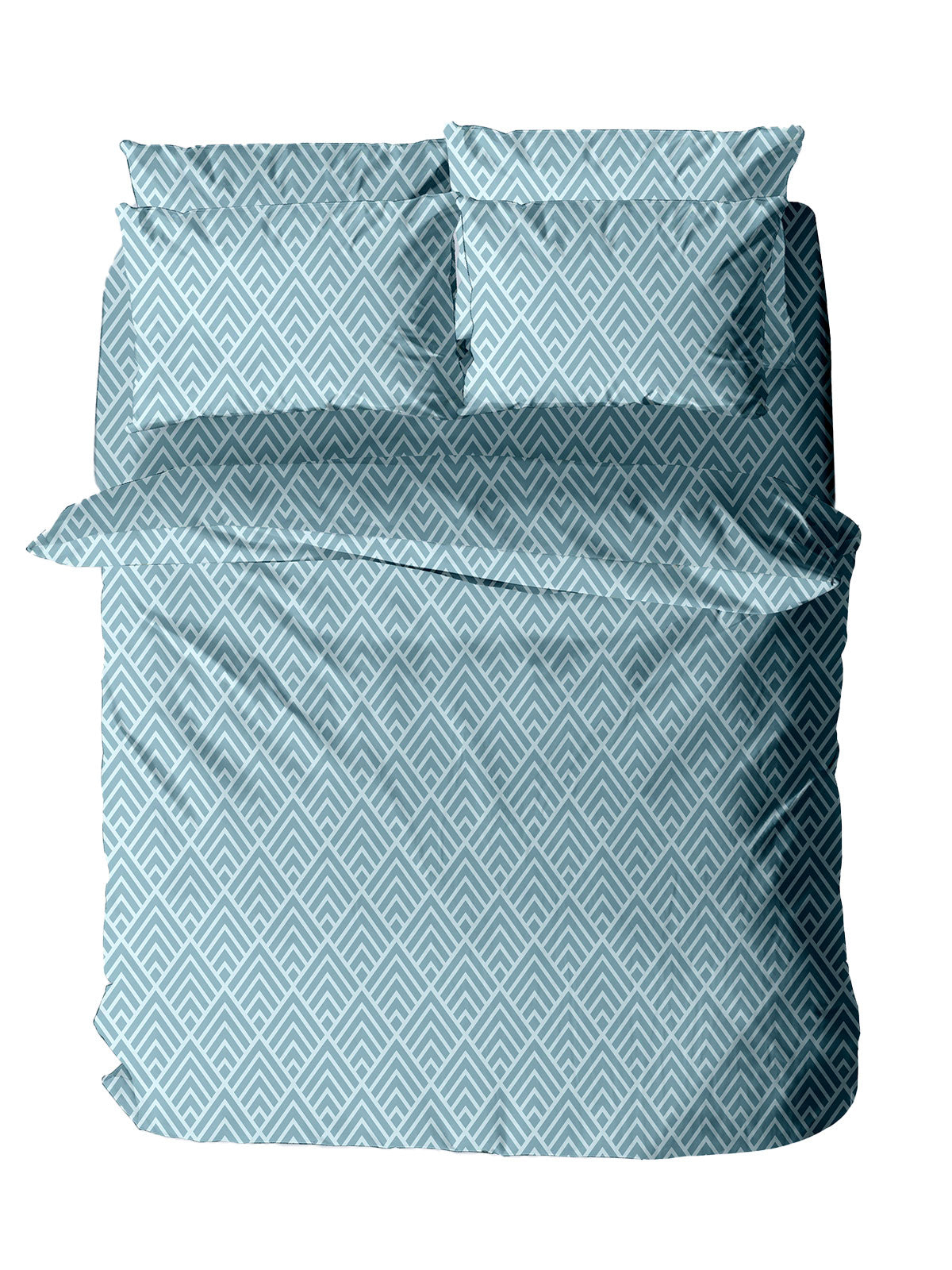Μαξιλαροθήκη Menta Εμπριμέ 500 Blue 50x70 από την εταιρεία Sunshine Home