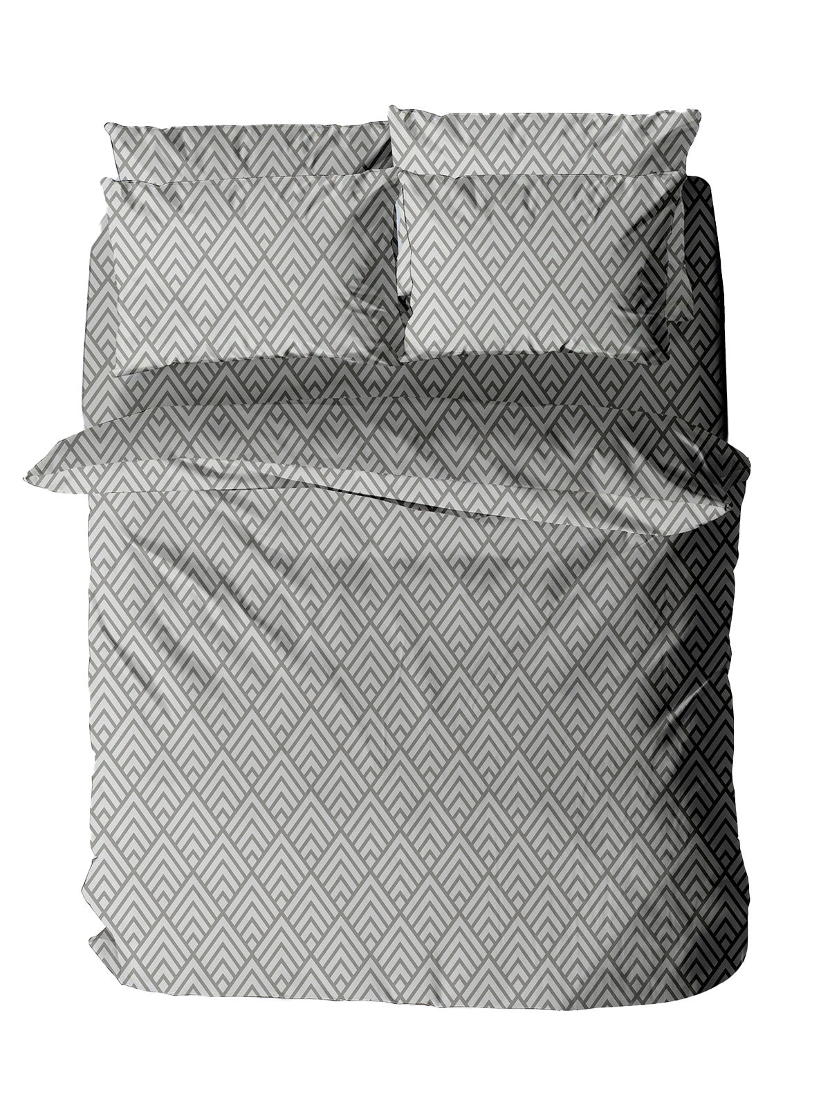 Μαξιλαροθήκη Menta Εμπριμέ 500 Grey 50x70 από την εταιρεία Sunshine Home