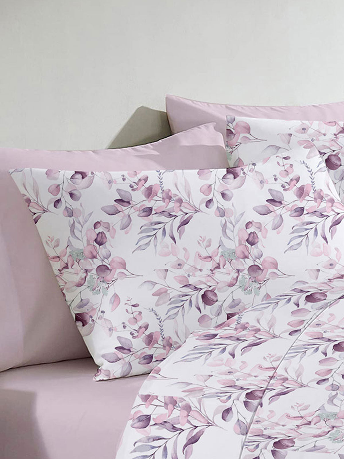 Μαξιλαροθήκη Menta Εμπριμέ 560 Lila 50x70 από την εταιρεία Sunshine Home