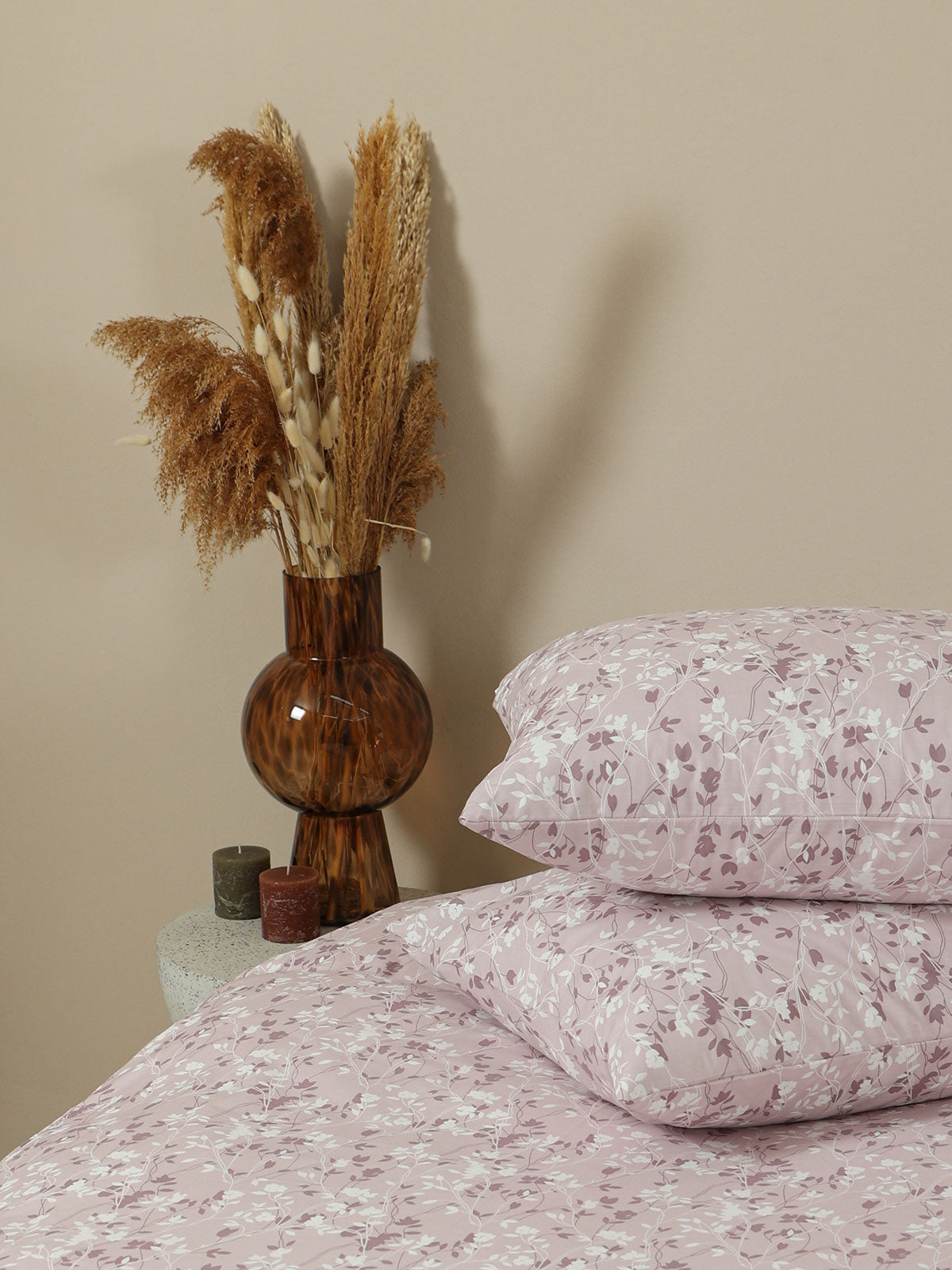 Μαξιλαροθήκη Menta Εμπριμέ 320 Lila 50x70 από την εταιρεία Sunshine Home