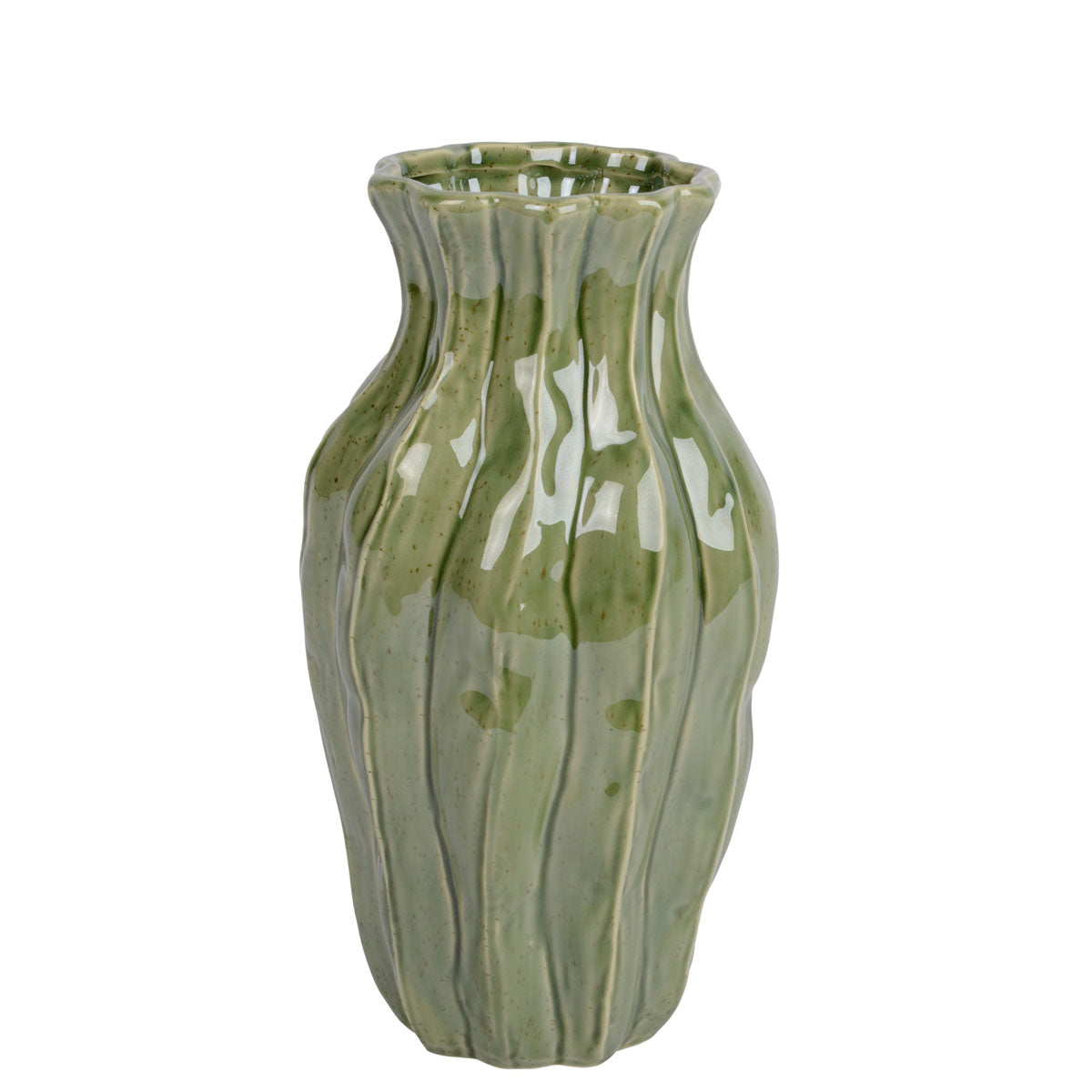 Πορσελάνινο Βάζο με Reactive Glaze 14.5 x 26 cm
