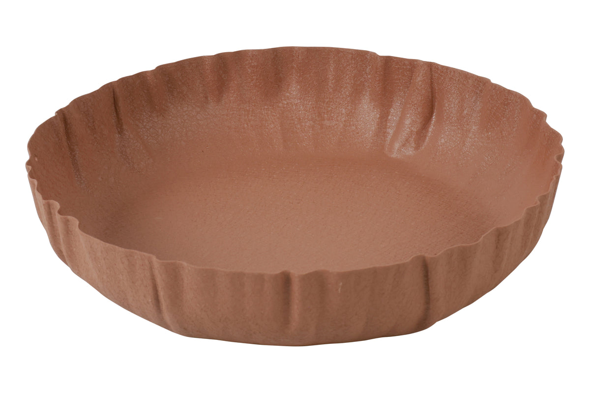Πιατέλα μεταλλική terracotta 25cm