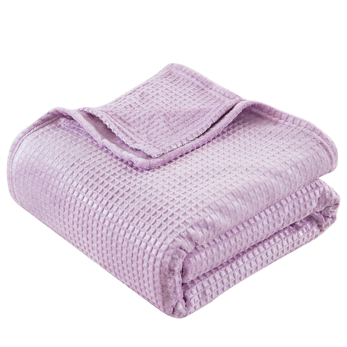 Κουβέρτα μονόχρωμη υπέρδιπλη Fleece Art 11553 220x240 Λιλά Default Title από την εταιρεία Beauty Home