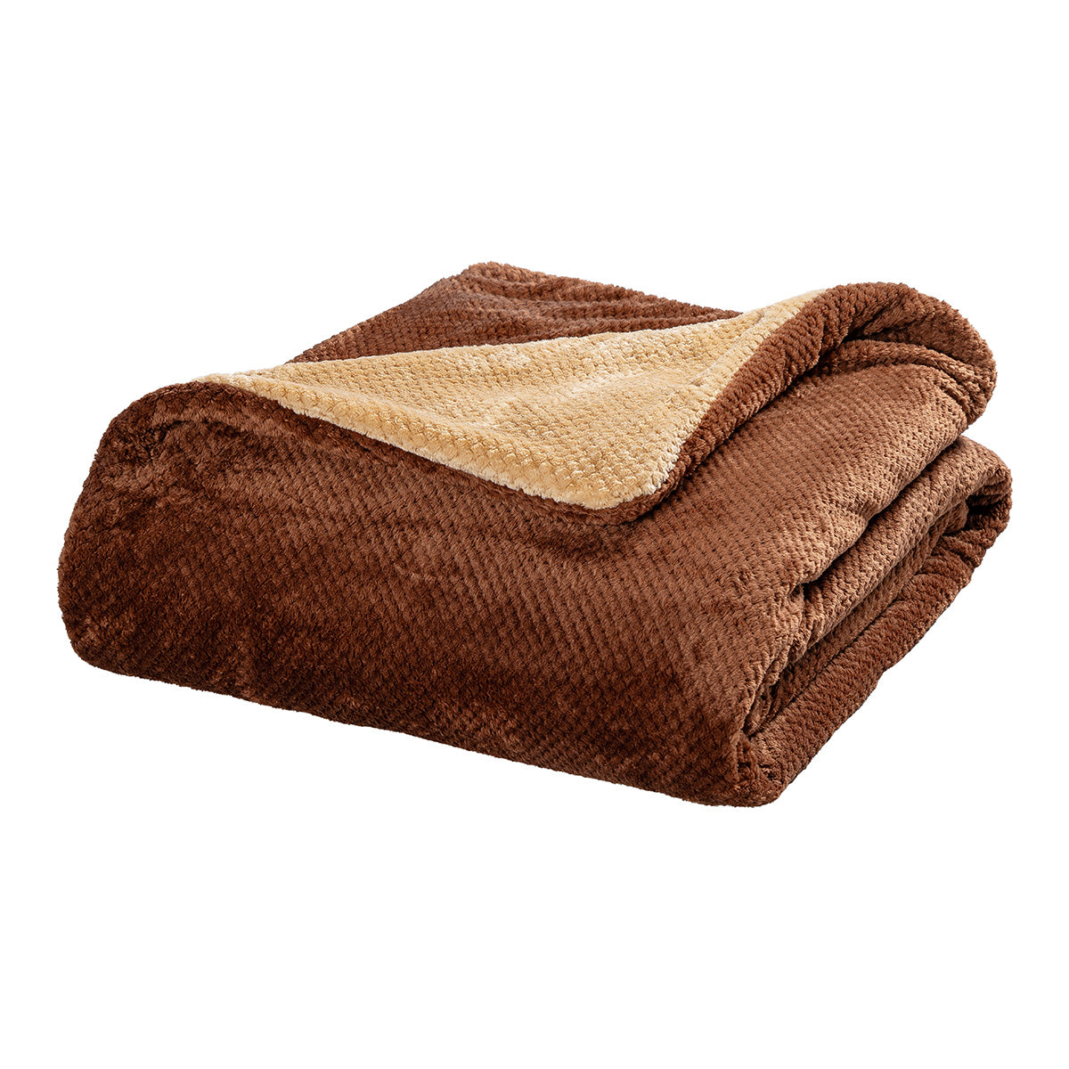 Κουβέρτα υπέρδιπλη διπλής όψεως Art 11601 Jacquard fleece 700gsm Fiesta Plus (11601ΚΒΥΔ-Choco-Beige)