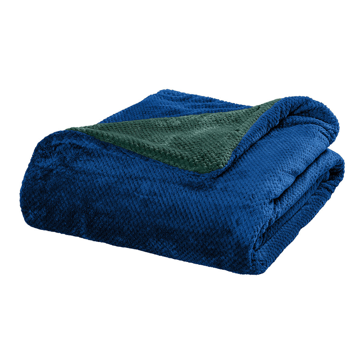Κουβέρτα υπέρδιπλη διπλής όψεως Art 11601 Jacquard fleece 700gsm Fiesta Plus (11601ΚΒΥΔ-Blue-Green)