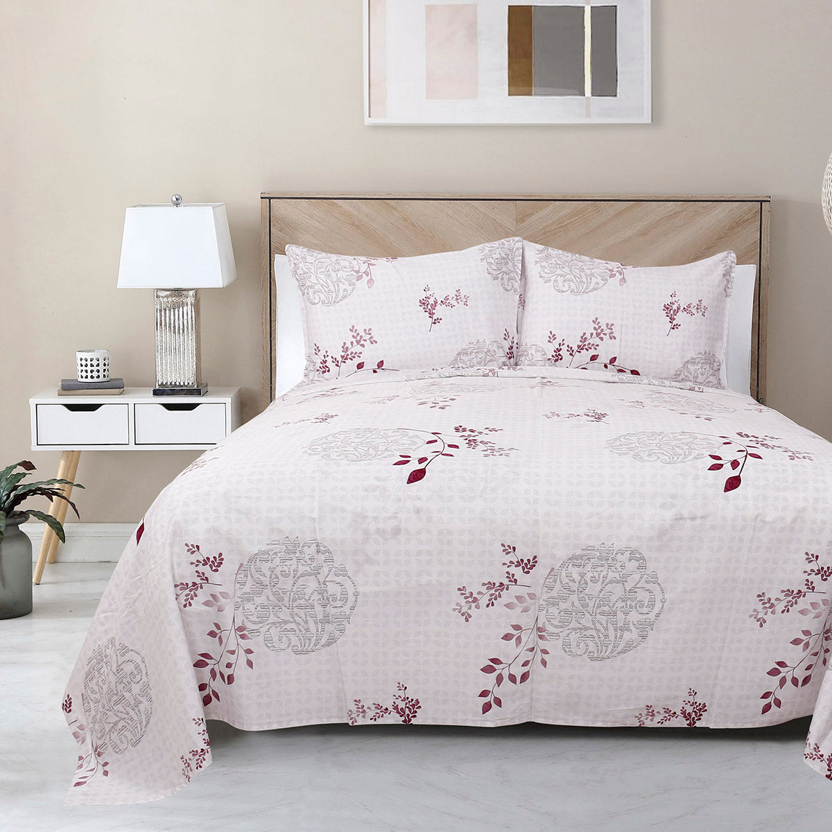 Σετ πάπλωμα υπέρδιπλο Conrad Art 12007 220x240 Εμπριμέ από την εταιρεία Beauty Home