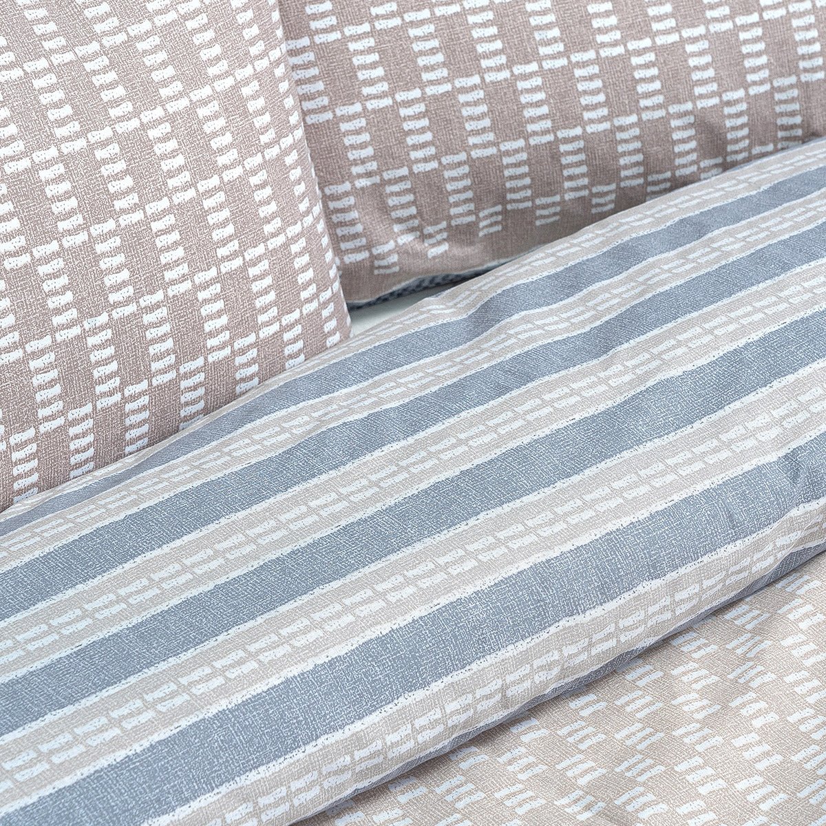 Σετ παπλωματοθήκη υπέρδιπλη Bermudas Art 12185 230x250 Μπεζ Default Title από την εταιρεία Beauty Home