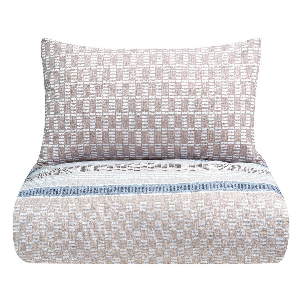 Σετ παπλωματοθήκη υπέρδιπλη Bermudas Art 12185 230x250 Μπεζ από την εταιρεία Beauty Home