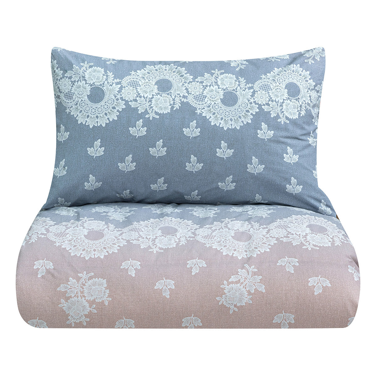 Σετ παπλωματοθήκη υπέρδιπλη Turtle Art 12187 230x250 Γκρι,Μπεζ από την εταιρεία Beauty Home