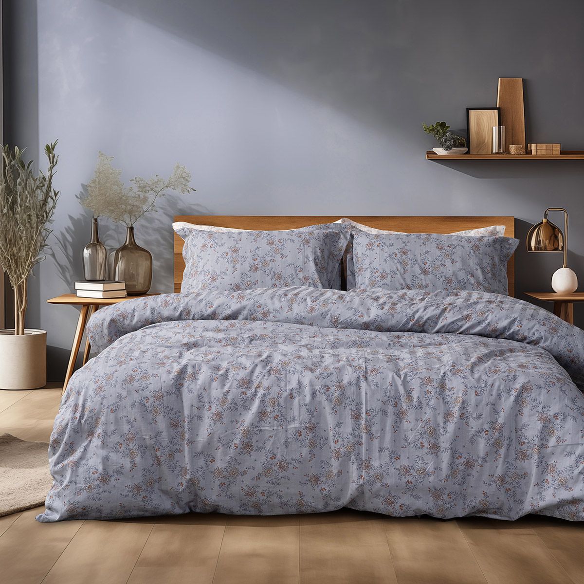 Σετ πάπλωμα υπέρδιπλο Art 12212 Jasmine 100% Βαμβακοσατέν 300tc