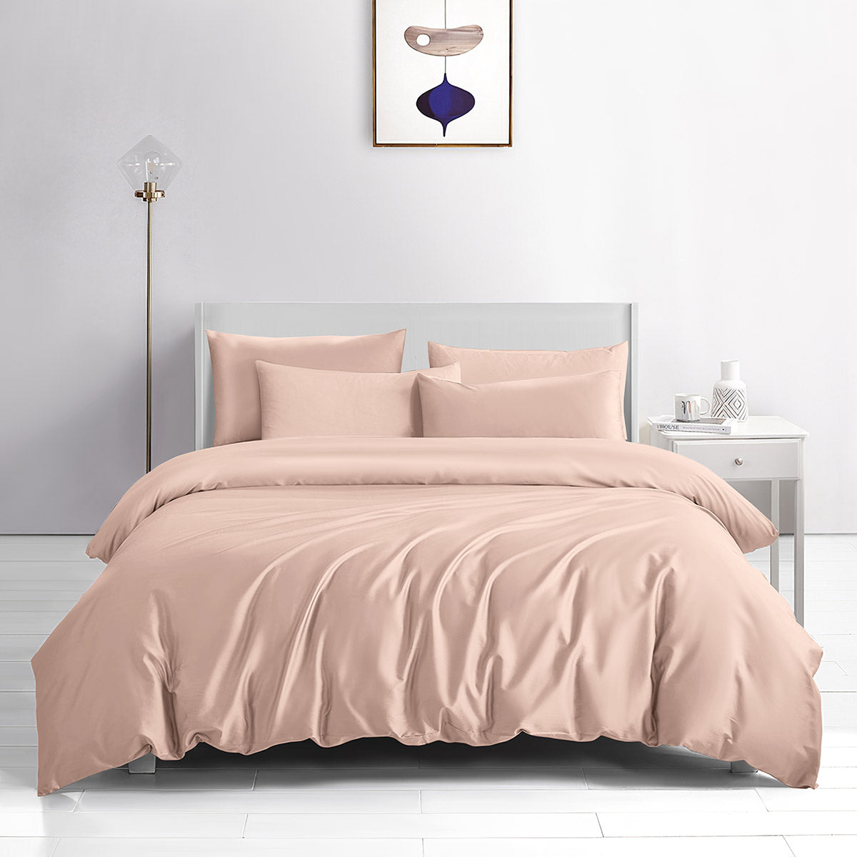 Σετ παπλωματοθήκη υπέρδιπλη Bamboo 300tc Art 12351 Dusty Romance 240x260 Σάπιο μήλο από την εταιρεία Beauty Home