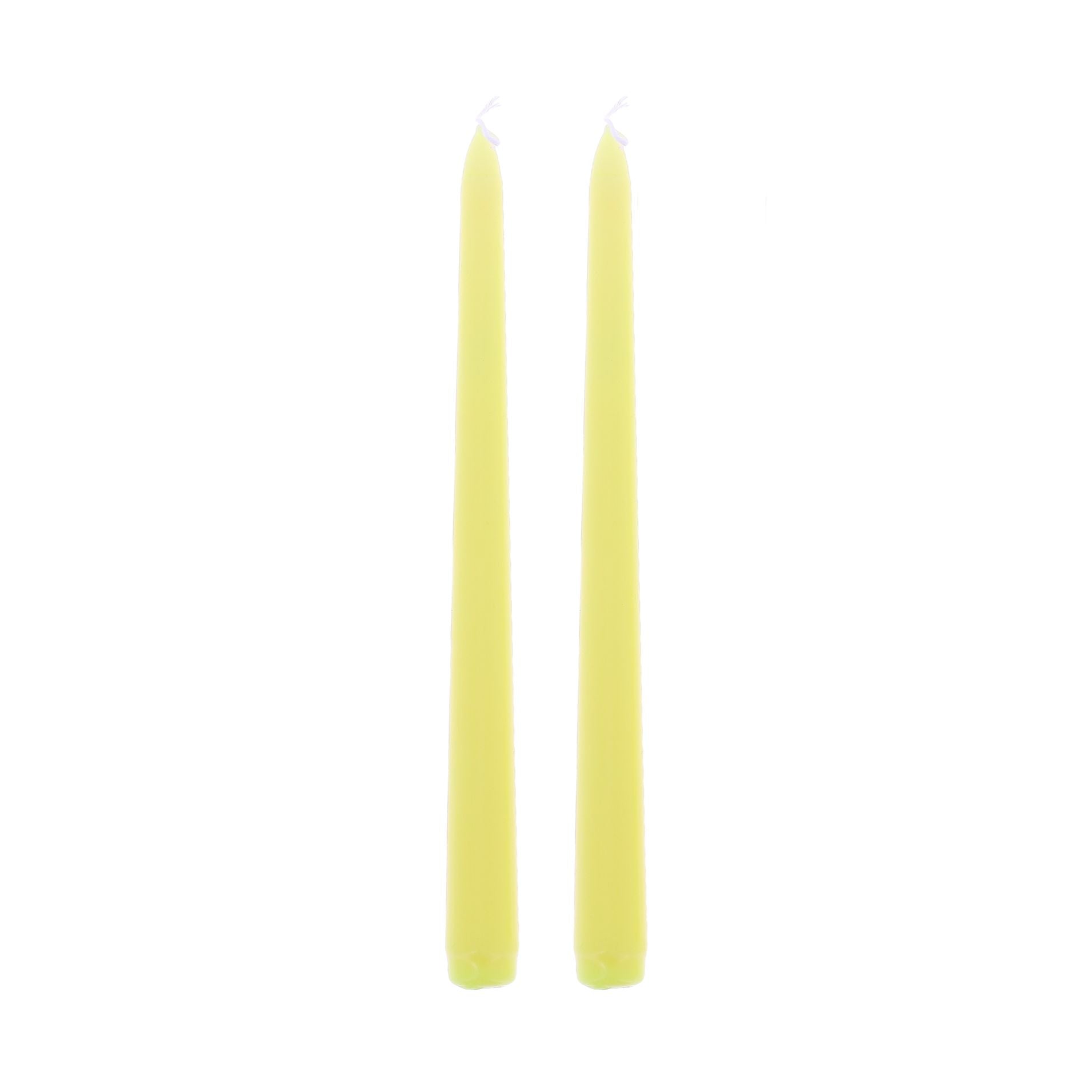 2 κεριά – Κίτρινα Ø2.2 x 25 cm