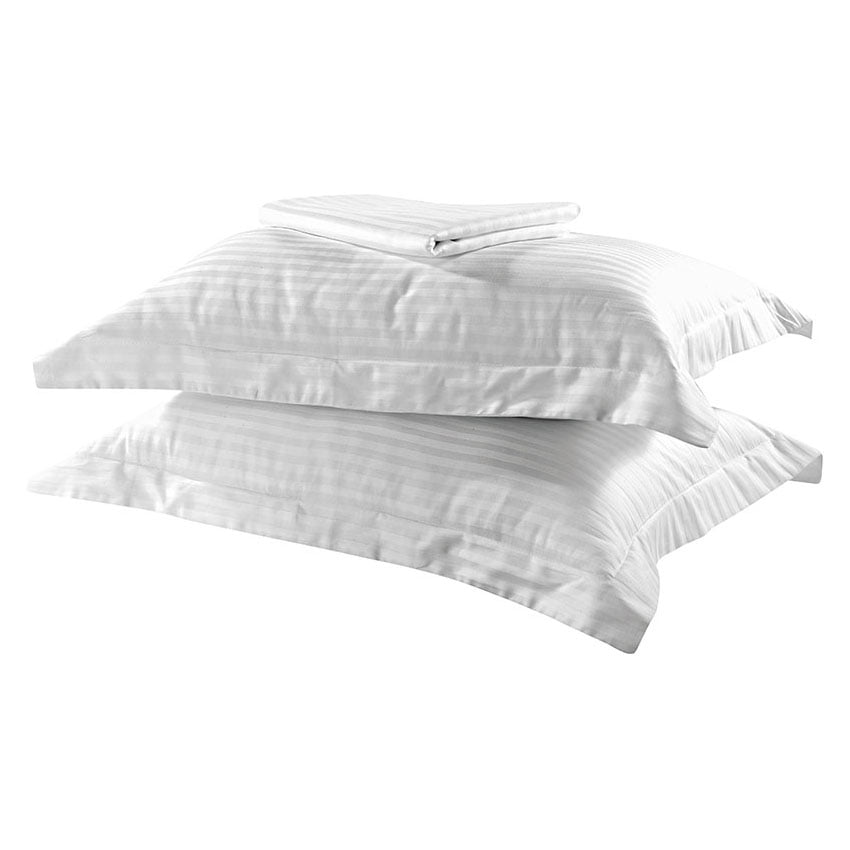 Ζεύγος μαξιλαροθήκες Oxford Dobby Cotton Rich Blend Art 1381 53x73+5 Λευκό από την εταιρεία Beauty Home
