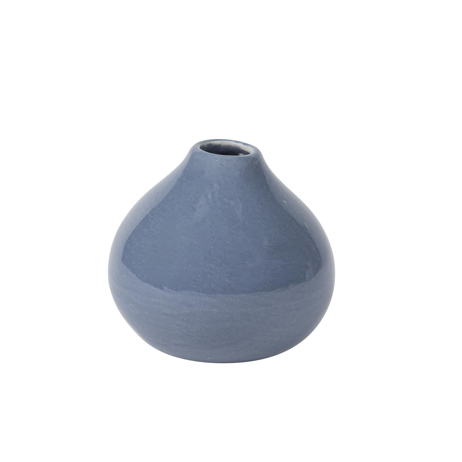 Κεραμικό Βάζο Llias Μπλε 8 x 7,5 CM
