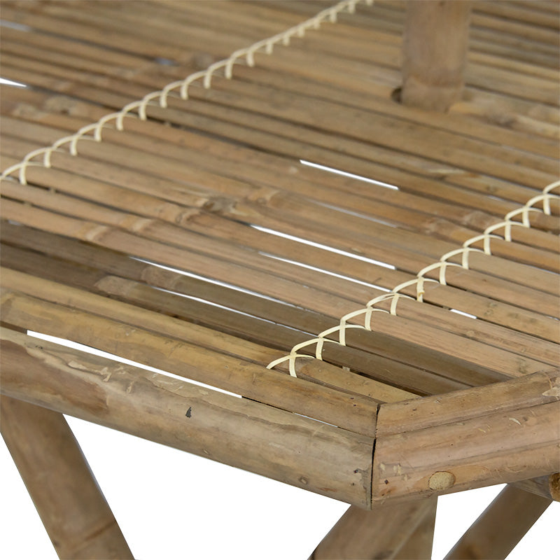 Τραπέζι Nando πτυσσόμενο bamboo φυσικό 114x100x75εκ από την εταιρεία Pakoworld