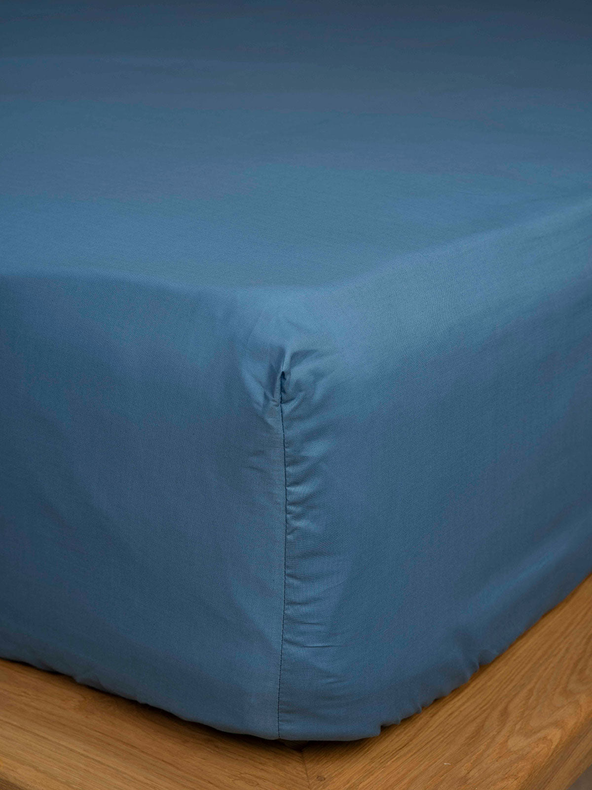 Κατωσέντονο Cotton Feelings με λάστιχο 104 Blue Ημίδιπλο (120x200+30) από την εταιρεία Sunshine Home