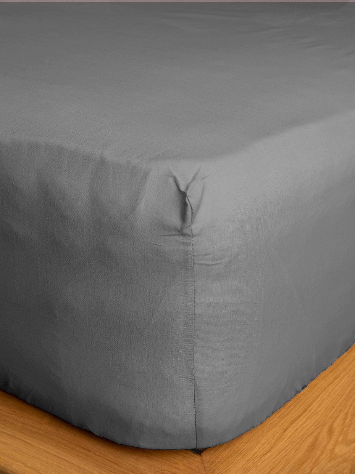 Κατωσέντονο Cotton Feelings με λάστιχο 107 Dark Grey Ημίδιπλο (120x200+30) από την εταιρεία Sunshine Home