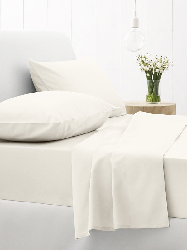 Σετ Σεντόνια Cotton Feelings 100 White Μονό (165x270) από την εταιρεία Sunshine Home