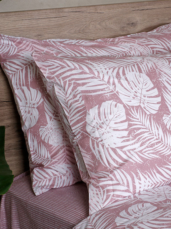 Σετ Σεντόνια Cotton Feelings 2038 Pink Μονό με λάστιχο(105x205+30) από την εταιρεία Sunshine Home