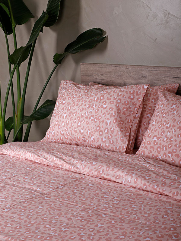 Σετ Σεντόνια Cotton Feelings 2044 Pink Μονό με λάστιχο(105x205+30) από την εταιρεία Sunshine Home