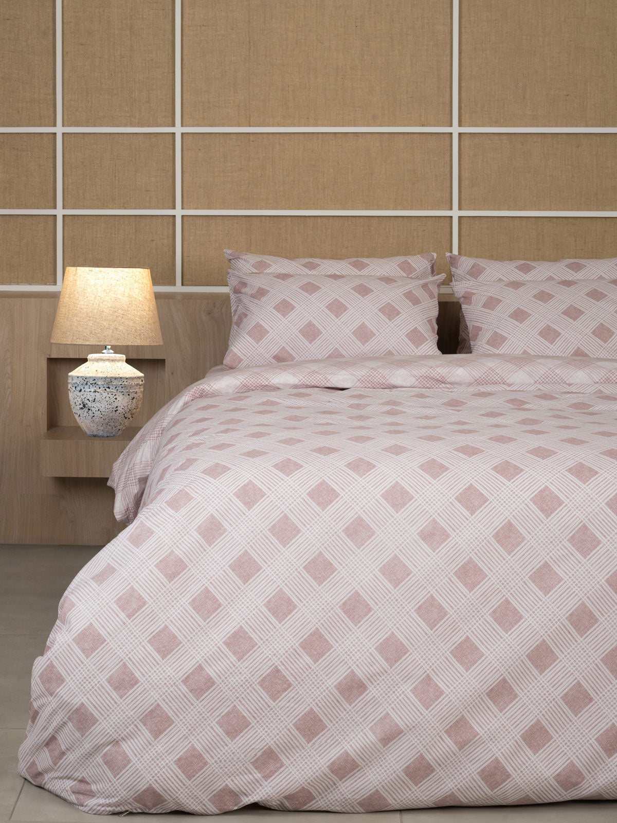 Σετ Σεντόνια Cotton Feelings 2072 Rose Μονό με λάστιχο(105x205+30) από την εταιρεία Sunshine Home