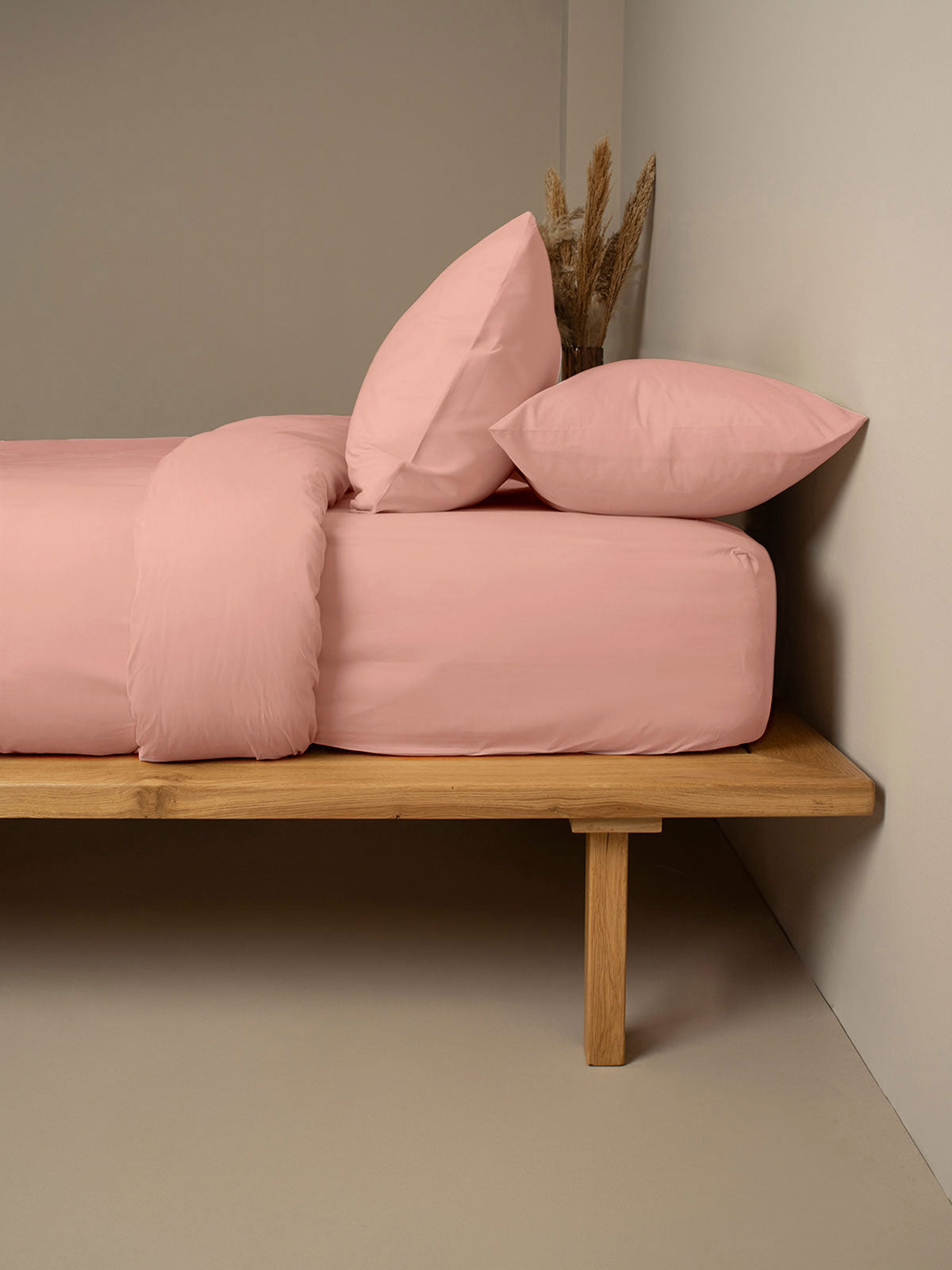 Σετ Σεντόνια Cotton Feelings 116 Light Pink Μονό με λάστιχο(105x205+30) από την εταιρεία Sunshine Home