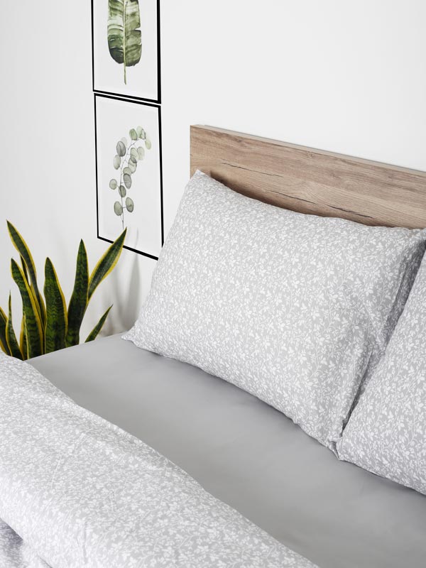 Σετ Σεντόνια Cotton Feelings 920 Grey Μονό (165x270) από την εταιρεία Sunshine Home