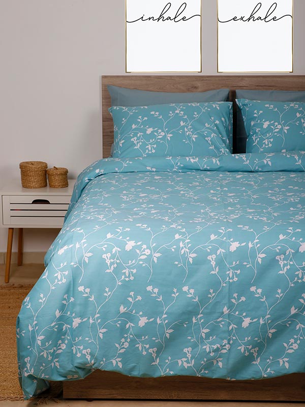 Σετ Σεντόνια Cotton Feelings 924 Aqua Μονό (165x270) από την εταιρεία Sunshine Home