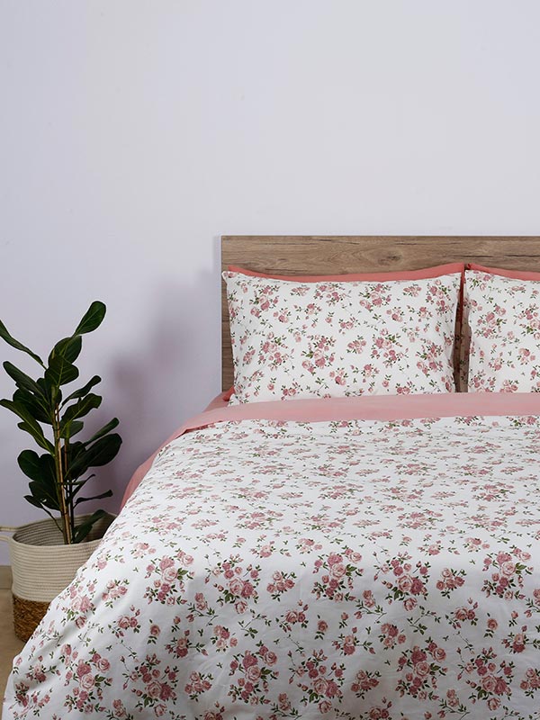 Σετ Σεντόνια Cotton Feelings 929 Pink Μονό (165x270) από την εταιρεία Sunshine Home