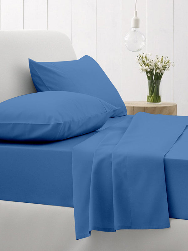 Σετ Σεντόνια Cotton Feelings 104 Blue Μονό (165x270) από την εταιρεία Sunshine Home